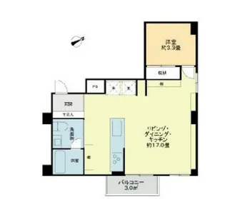 パレ・ドール蒲田【1階】の間取り