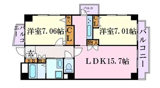 Primavera【7階】の間取り