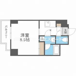 アスヴェル梅田北【8階】の間取り