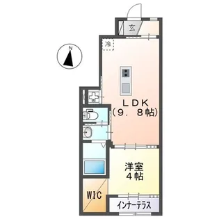 ヴィラソレイユB【1階】の間取り