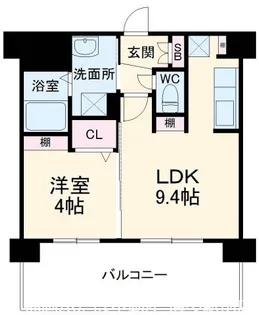 三島マンション博多駅東【5階】の間取り