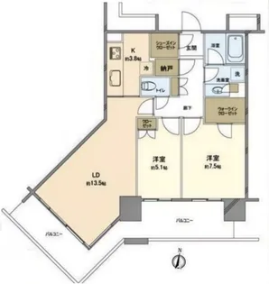 アーバンドッグパークシティ豊洲タワーA棟【28階】の間取り