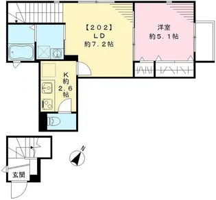 リュエル【2階】の間取り
