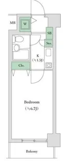 菱和パレス南大井【2階】の間取り