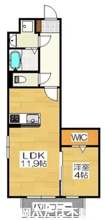 Ragstyle二日市中央【4階】の間取り