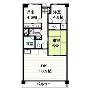 マルシオン・マルジュ【1階】の間取り