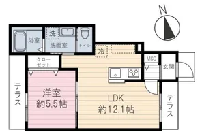 アーバン ドエル駒込【1階】の間取り