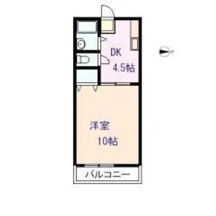 カーサ天神【2階】の間取り