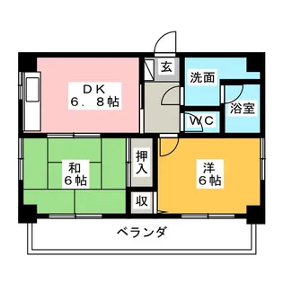 アイティーオー レジデンス元町【8階】の間取り