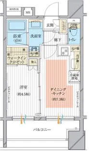 シティインデックス秋葉原【9階】の間取り
