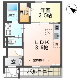 リオグランデ【1階】の間取り