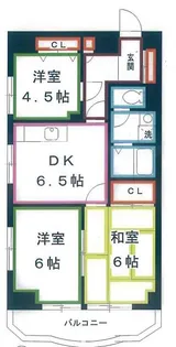 ユーレジデンス三鷹【2階】の間取り