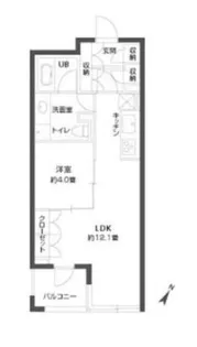 パークキューブ銀座イースト【6階】の間取り