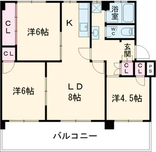 ヴィラナリー加東III 2号棟【2階】の間取り