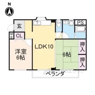 ハピネス2000【2階】の間取り