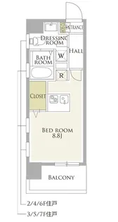 GROUNDEUX KAMEIDO【2階】の間取り