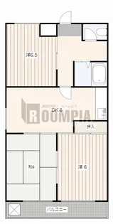 第3カトービル【2階】の間取り