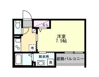 ベイルーム厚木幸町【3階】の間取り