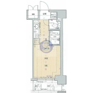 エステムコート梅田・リトリーヴ【9階】の間取り