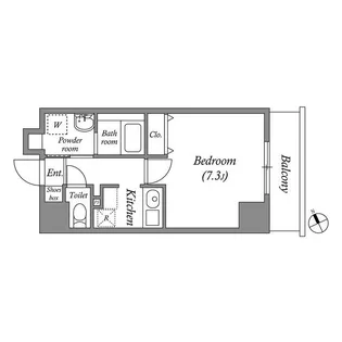 QUALITAS江東佐賀(クオリタス江東佐賀)【9階】の間取り