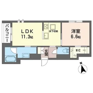 カルチャリスタ ガーデン【1階】の間取り
