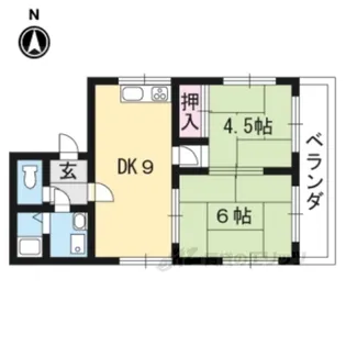 ブライトンハイツ【1階】の間取り