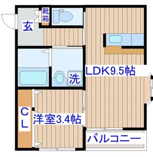 シャトルクレスト向山A【2階】の間取り