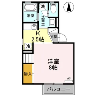 ロイヤルファミールC【2階】の間取り
