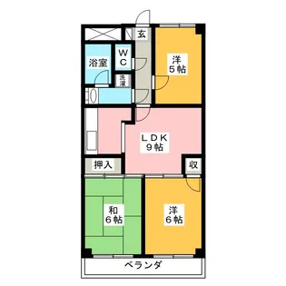 カーサエスペランサ【3階】の間取り