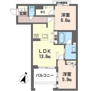 カスケード【3階】の間取り