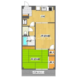 レジデンスタナカ【2階】の間取り