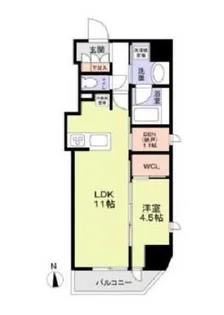 ジオエント中野【7階】の間取り