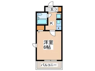 エスリ-ド天王寺【6階】の間取り