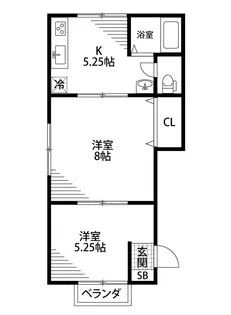 サンコート山二【2階】の間取り