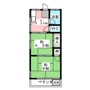 グリーンハイツ【1階】の間取り