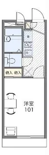 レオパレスM&M21四日市【1階】の間取り