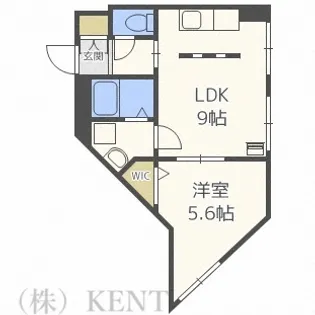 GRAND MOON宮の沢(グランムーン宮の沢)【4階】の間取り