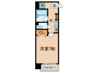 フォンテーヌ21【5階】の間取り