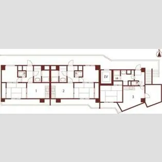 ノアーズアーク桃谷駅前【9階】の間取り