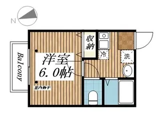 市川シティレジデンス【2階】の間取り