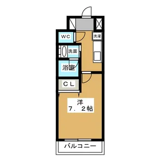 ブルームライフ新栄【10階】の間取り