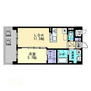 フォレシス下中野【6階】の間取り