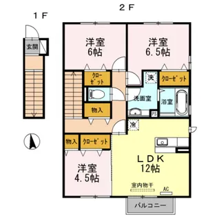 パティオ【2階】の間取り