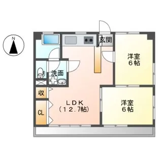 第二秋善ビル【3階】の間取り