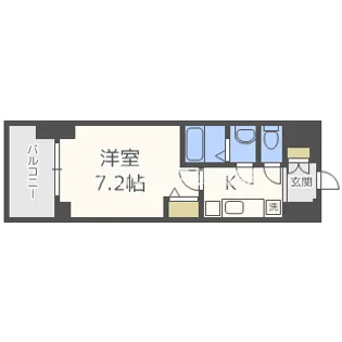 アドバンス大阪ソルテ【5階】の間取り