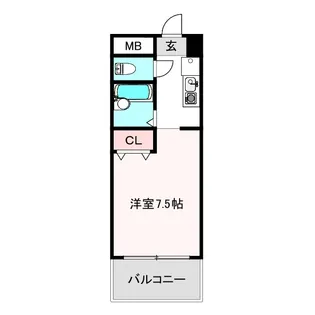 ヘリテージ森之宮【3階】の間取り