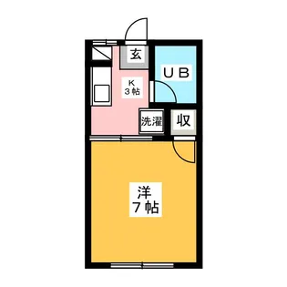 サンフラット【2階】の間取り