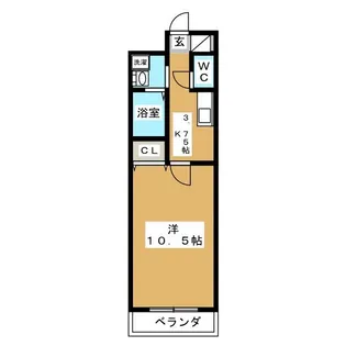 グリーンヴェール【1階】の間取り