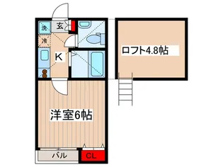 キャスル高円寺南壱番館【2階】の間取り