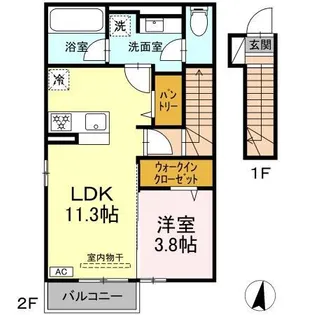 ベルファイン【2階】の間取り